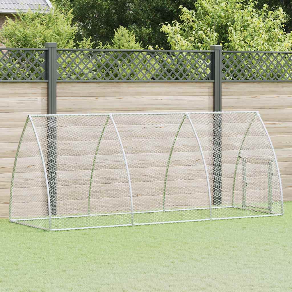 E-shop Multidom Klietka pre kurčatá strieborná 300x105x120 cm pozinkovaná oceľ