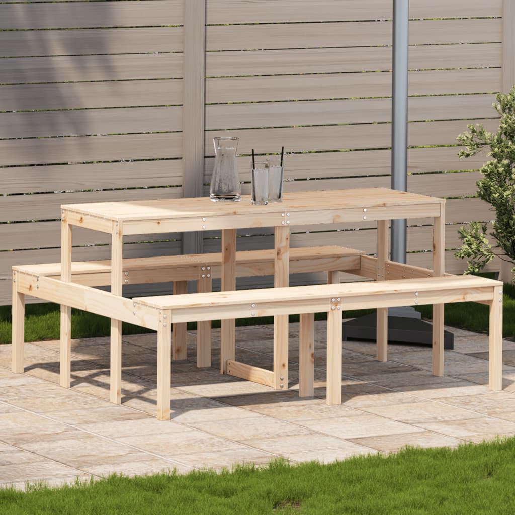 E-shop Multidom Piknikový stôl 160x134x75 cm borovicový masív
