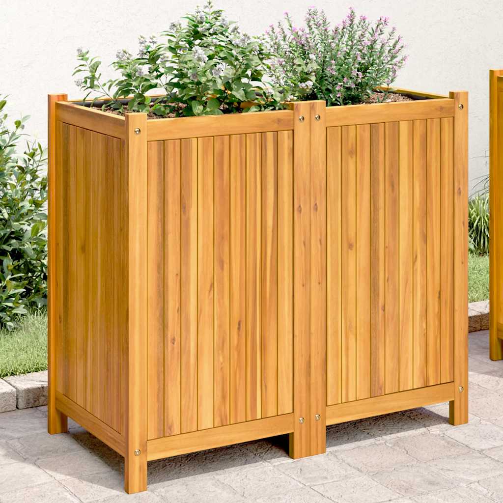 E-shop Multidom Záhradný kvetináč s vložkou 84x42x75 cm, akáciový masív