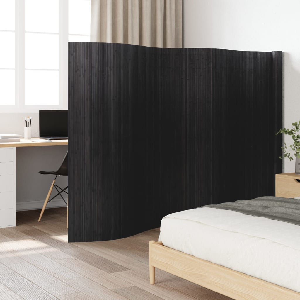 E-shop Multidom Paraván sivý šírka 600 cm výška 165 cm bambus