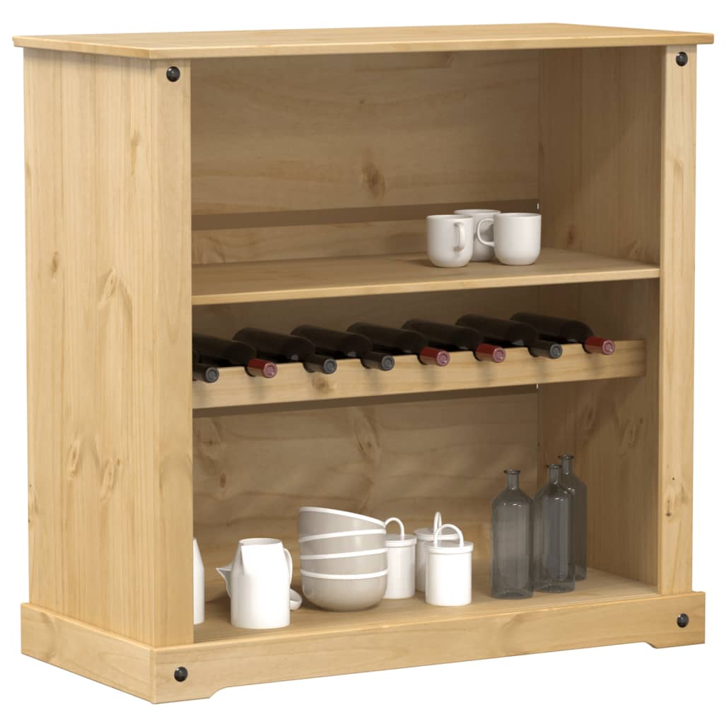 E-shop Multidom Skrinka na víno Corona 107,5x51x105,5 cm borovicový masív