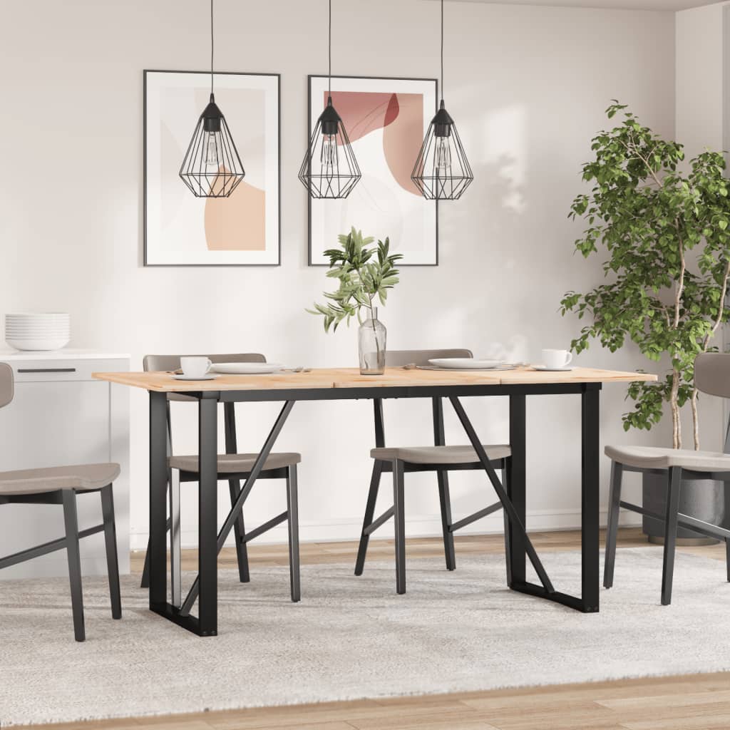 E-shop Multidom Nohy jedálenského stola O-rám 120x60x73 cm oceľ