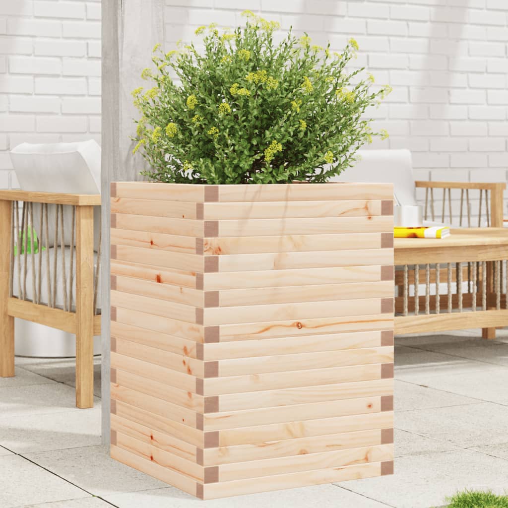 E-shop Multidom Záhradný kvetináč 50x50x68,5 cm masívna borovica