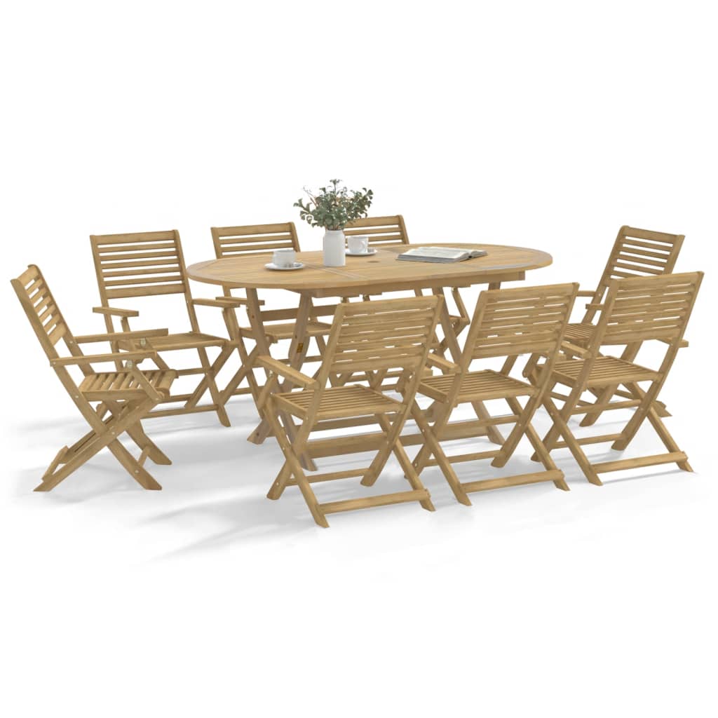 E-shop Multidom Skladacie záhr. stoličky 6 ks 54,5x61,5x86,5 cm akáciový masív