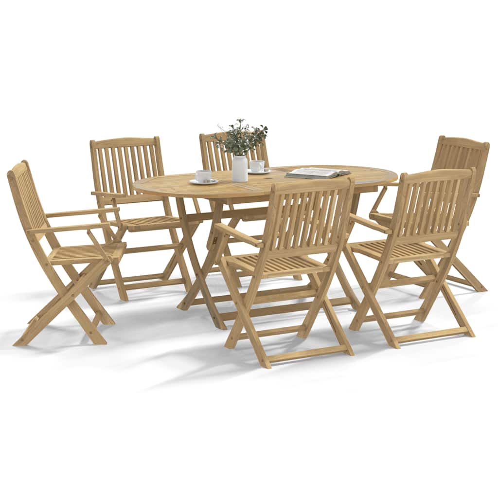 E-shop Multidom Skladacie záhradné stoličky 6 ks 54x61x88 cm akáciový masív