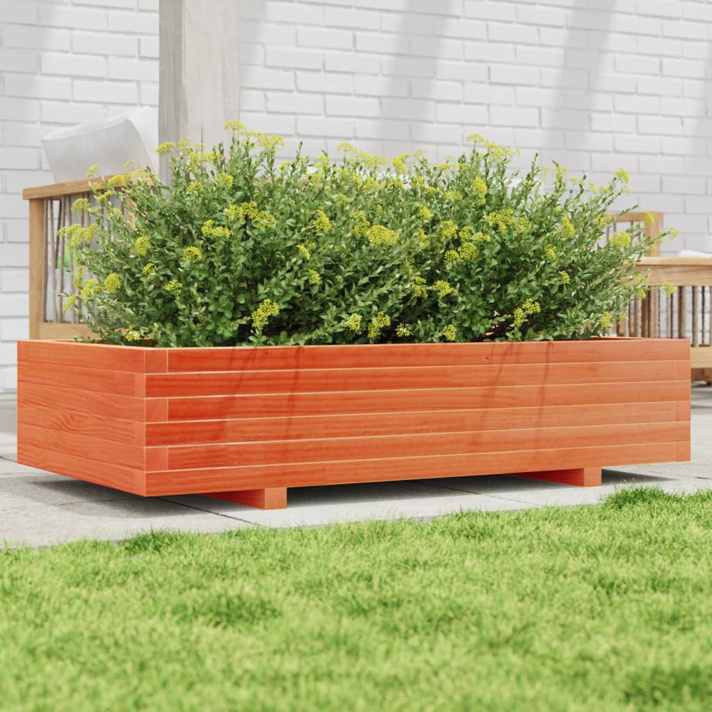 E-shop Multidom Záhradný kvetináč voskovohnedý 110x60x26,5 cm masívna borovica