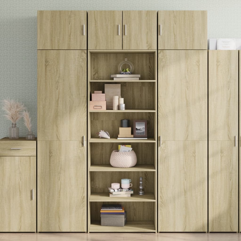 E-shop Multidom Vysoká skrinka dub sonoma 70x41x185 cm kompozitné drevo