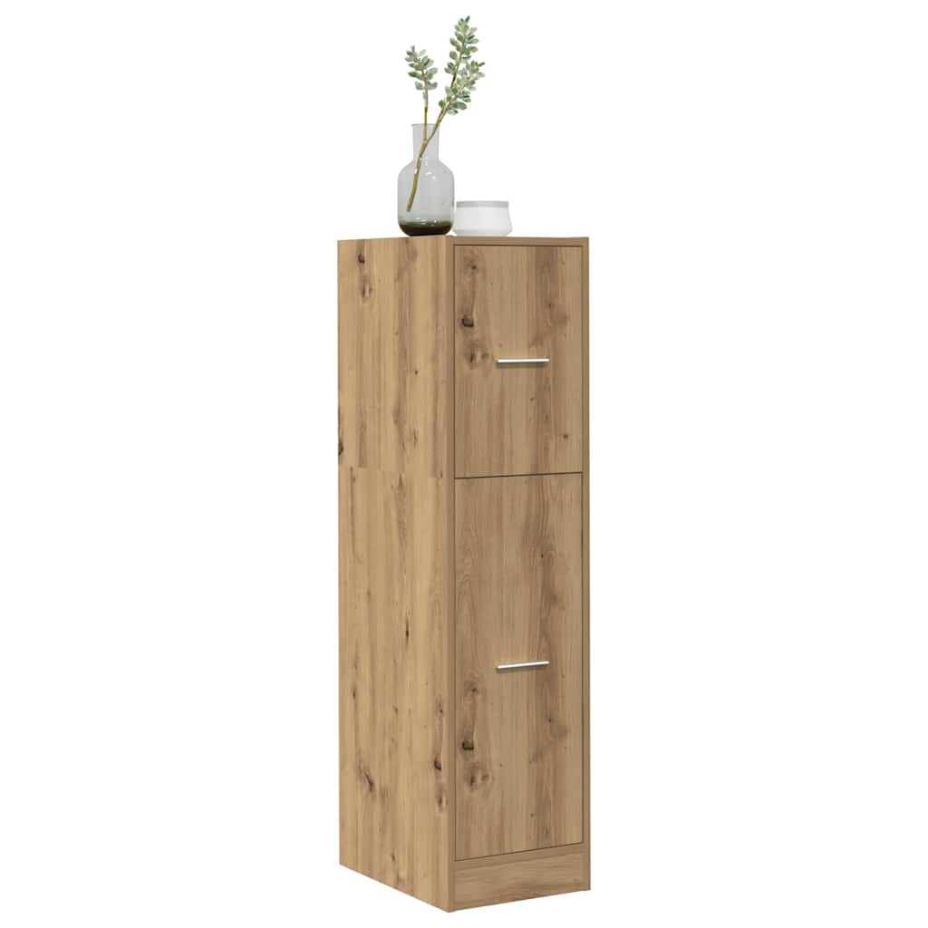 Multidom Skrinka na lieky dub artisian 30x41x118 cm kompozitné drevo