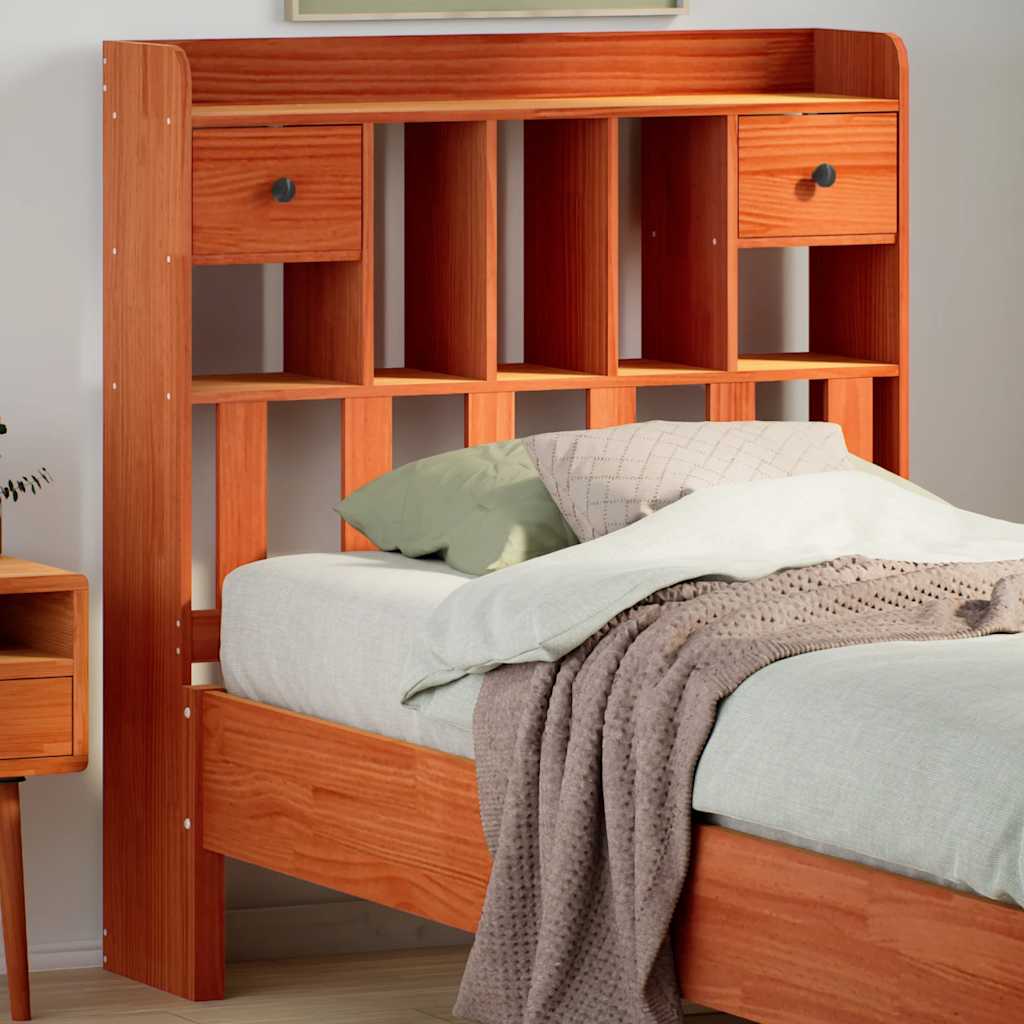 E-shop Multidom Čelo postele s úložným priestorom voskovo hnedé 100 cm borovica