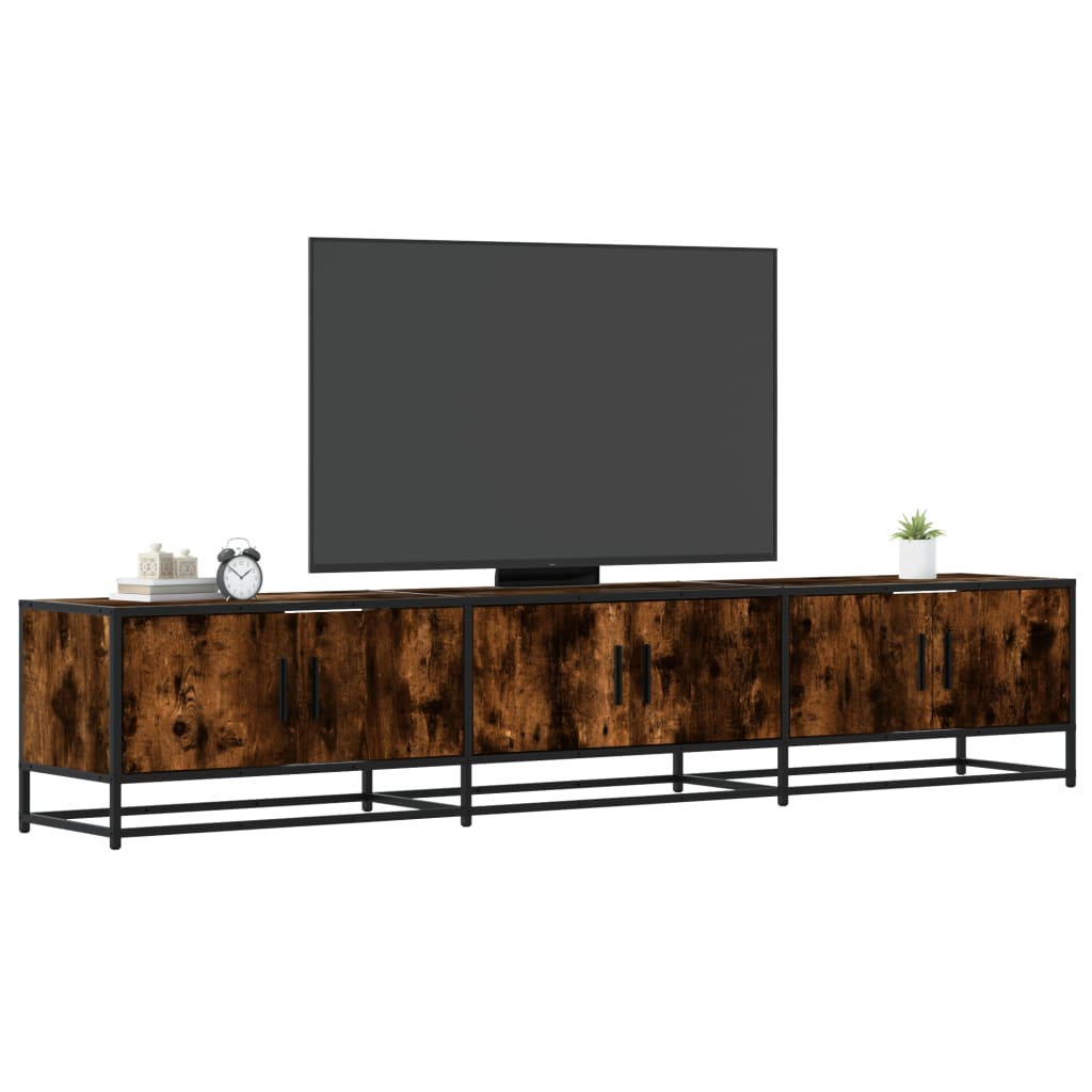 E-shop Multidom TV skrinka dymový dub 210x35x41 cm kompozitné drevo