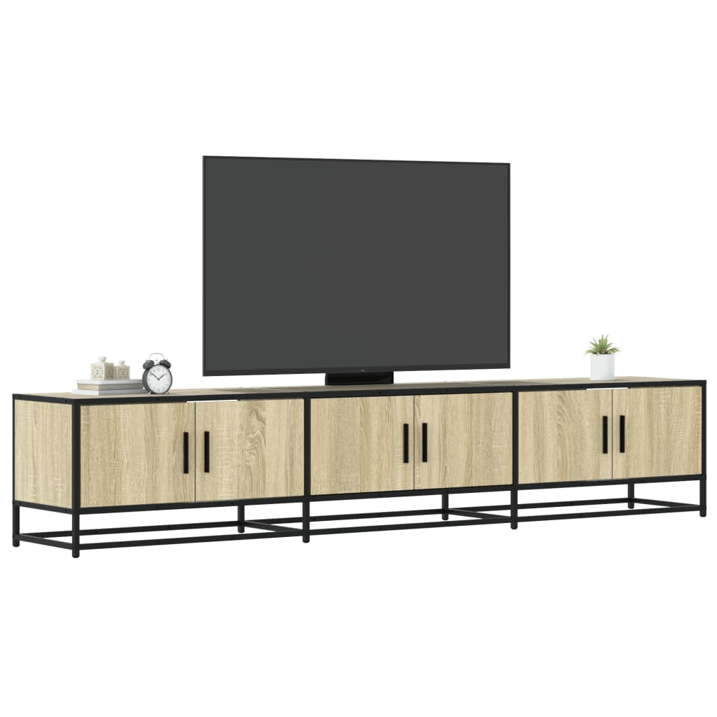 E-shop Multidom TV skrinka dub sonoma 210x35x41 cm kompozitné drevo