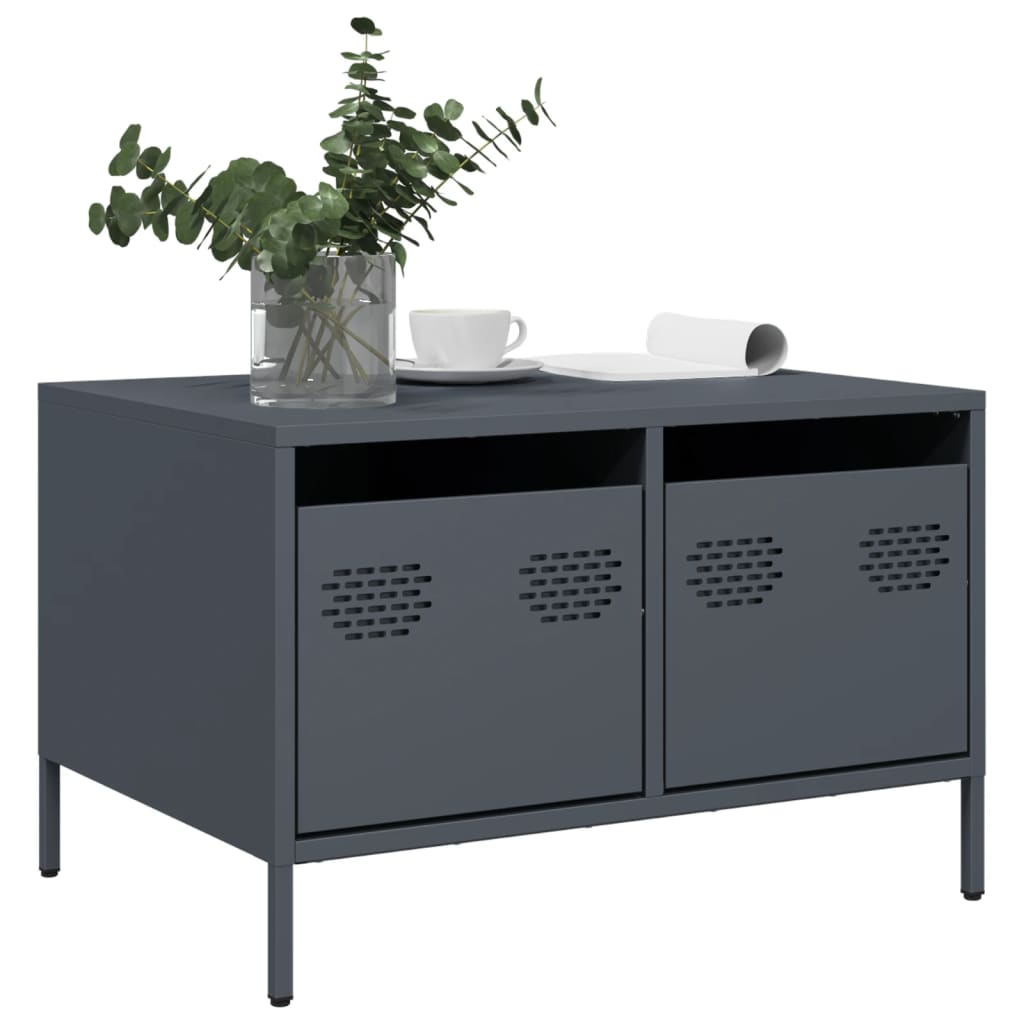 E-shop Multidom TV skrinka antracitová 68x50x43,5 cm oceľ valcovaná za studena