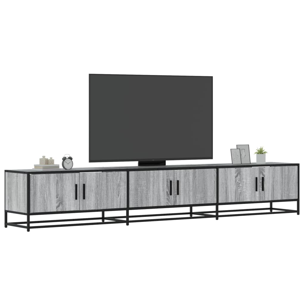 E-shop Multidom TV skrinka sivý dub sonoma 240x35x41 cm kompozitné drevo