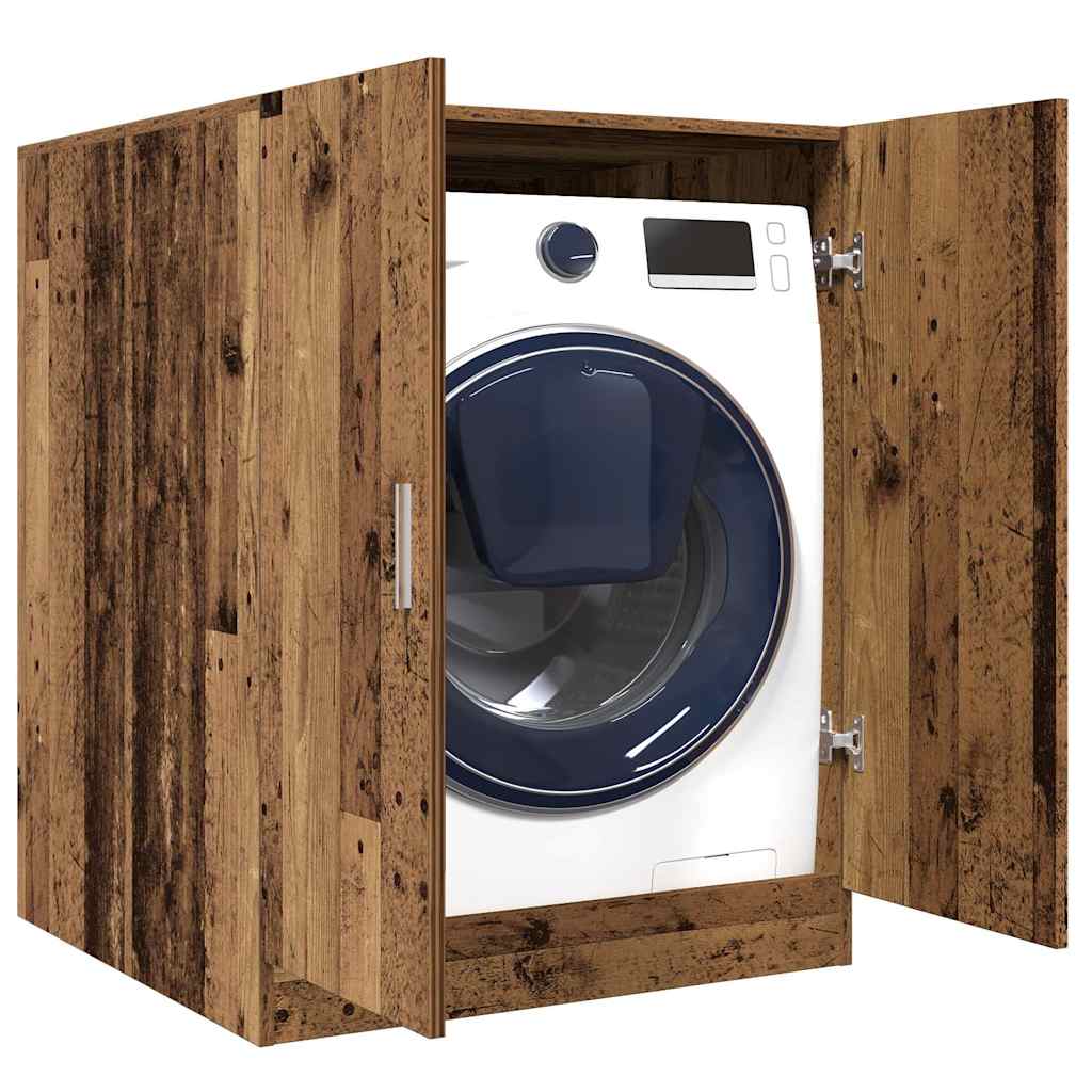 E-shop Multidom Skrinka na práčku staré drevo 70,5x71,5x91,5 cm