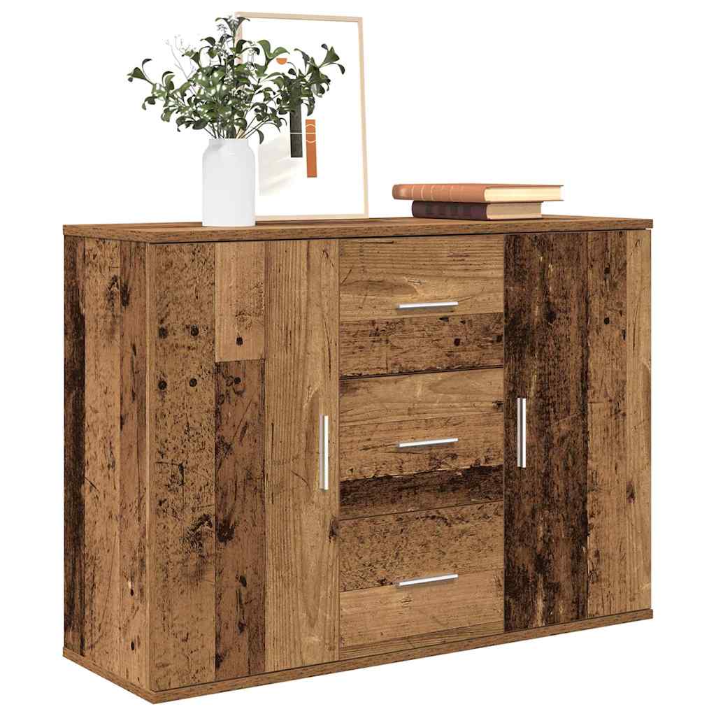 Multidom Komoda staré drevo 90x29,5x65 cm kompozitné drevo