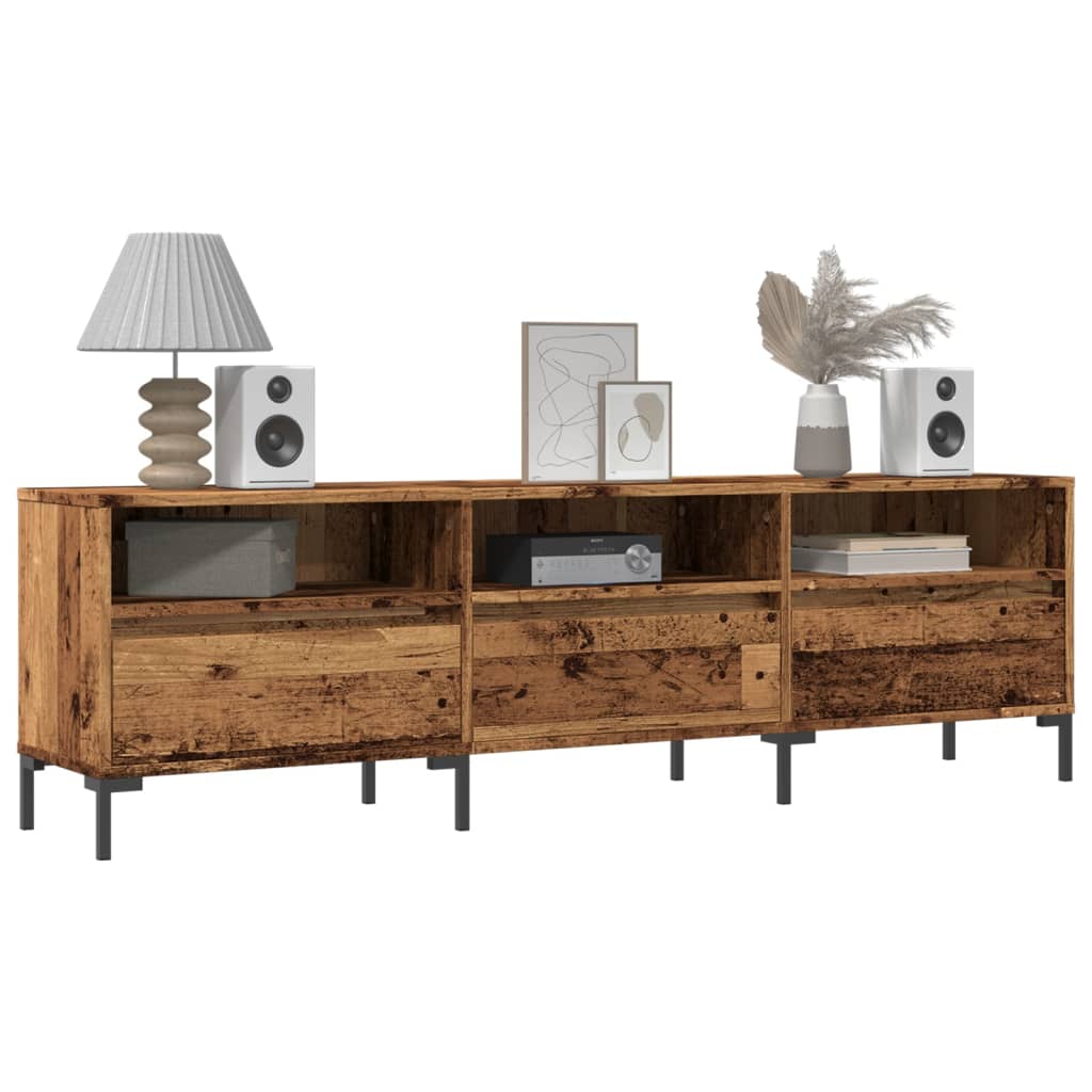 Multidom TV skrinka staré drevo 150x30x44,5 cm kompozitné drevo
