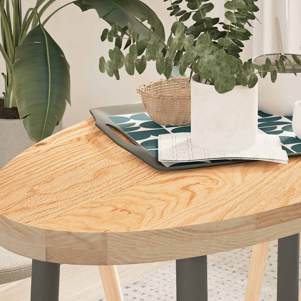 E-shop Multidom Stolová doska 100x50x4 cm dubový masív oválny