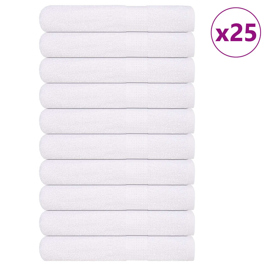 Multidom Uteráky do sauny 25 ks biela 80x200 cm 360 g/m2 100% bavlna