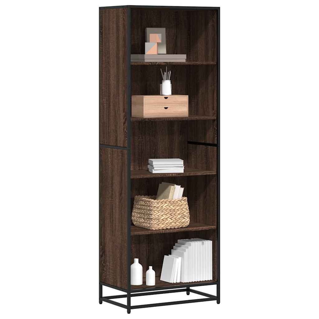 E-shop Multidom Knižnica hnedý dub 60x35x170,5 cm kompozitné drevo