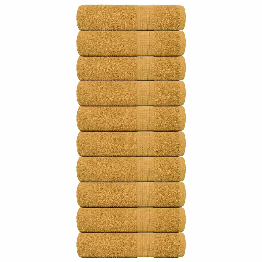 Multidom Osušky do kúpeľne FROGN 10 ks zlaté 100x150 cm 360 g/m²