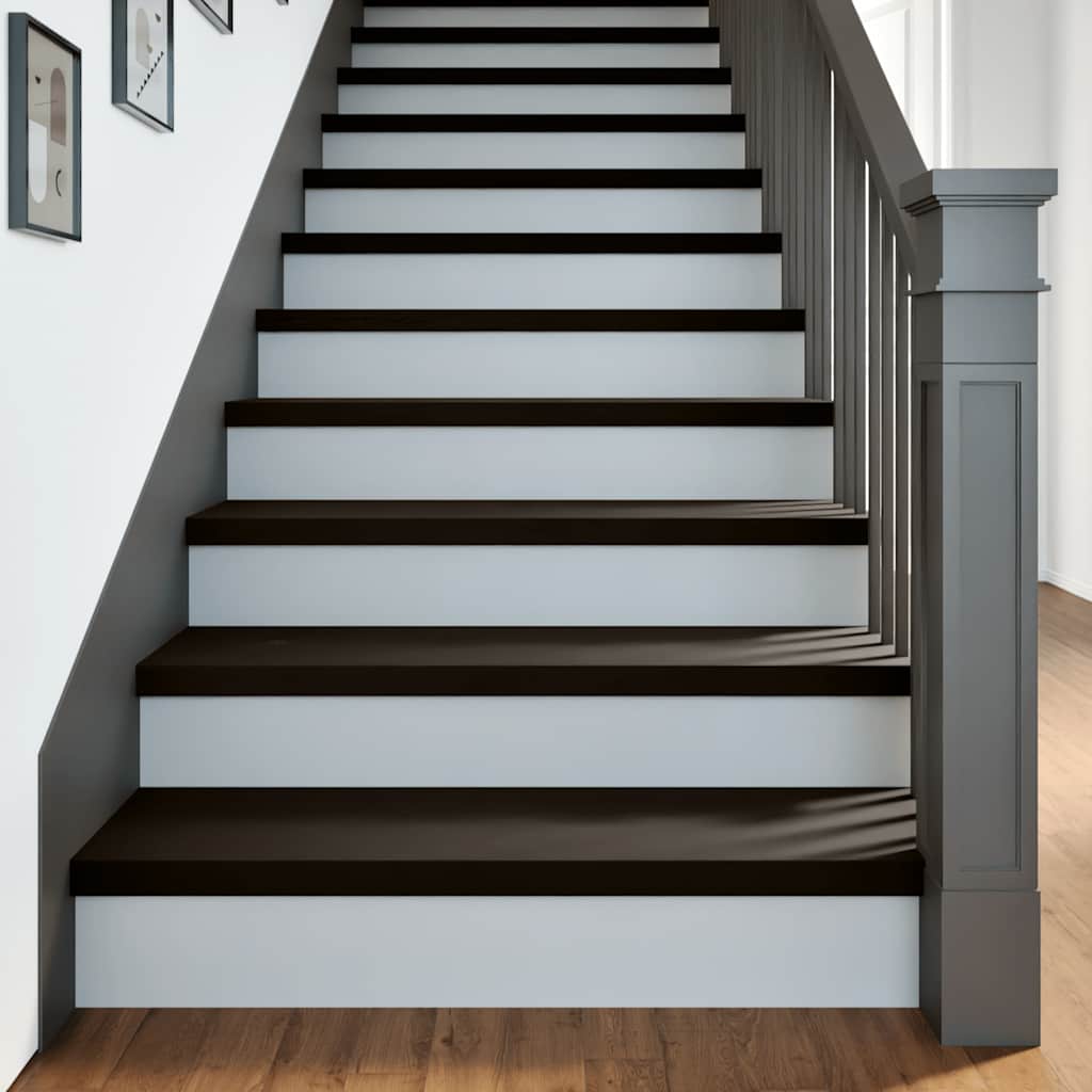 E-shop Multidom Schodiskové stupne 2 ks tmavohnedá 100x30x2 cm dubový masív
