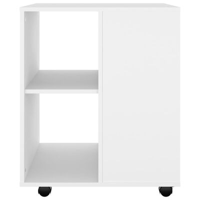 E-shop vidaXL Skrinka na kolieskach, biela 60x53x72 cm, kompozitné drevo