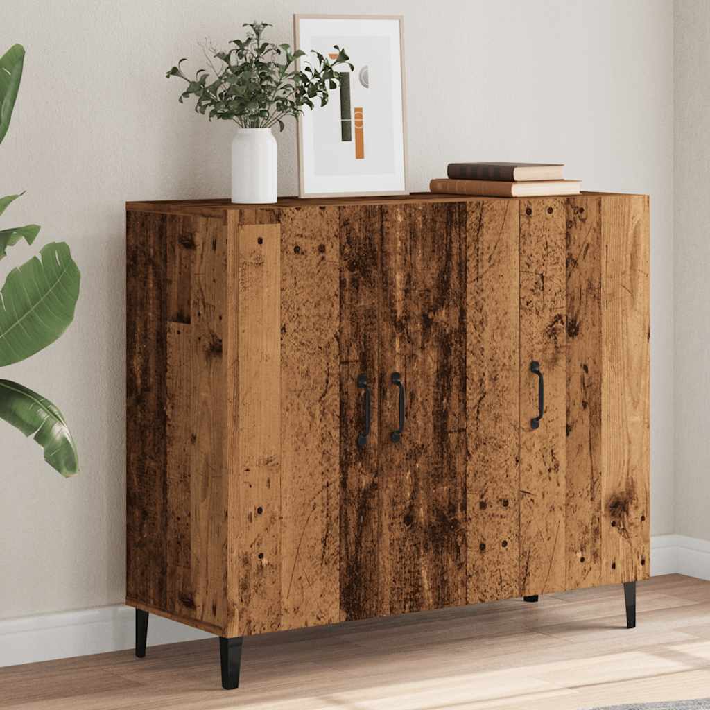 Multidom Komoda staré drevo 90x34x80 cm kompozitné drevo