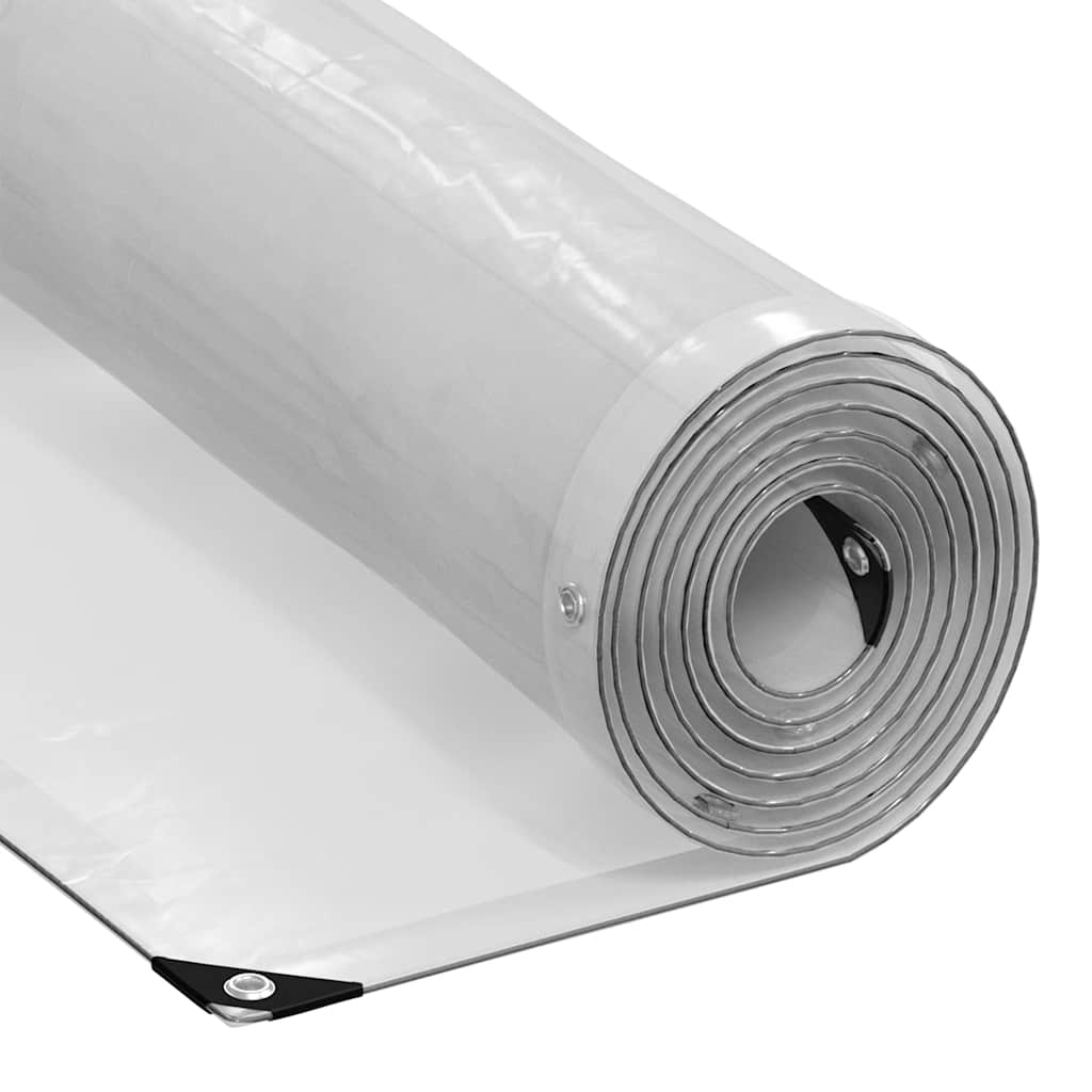 Multidom Priehľadná plachta s okami 8x10 m Polyetylén