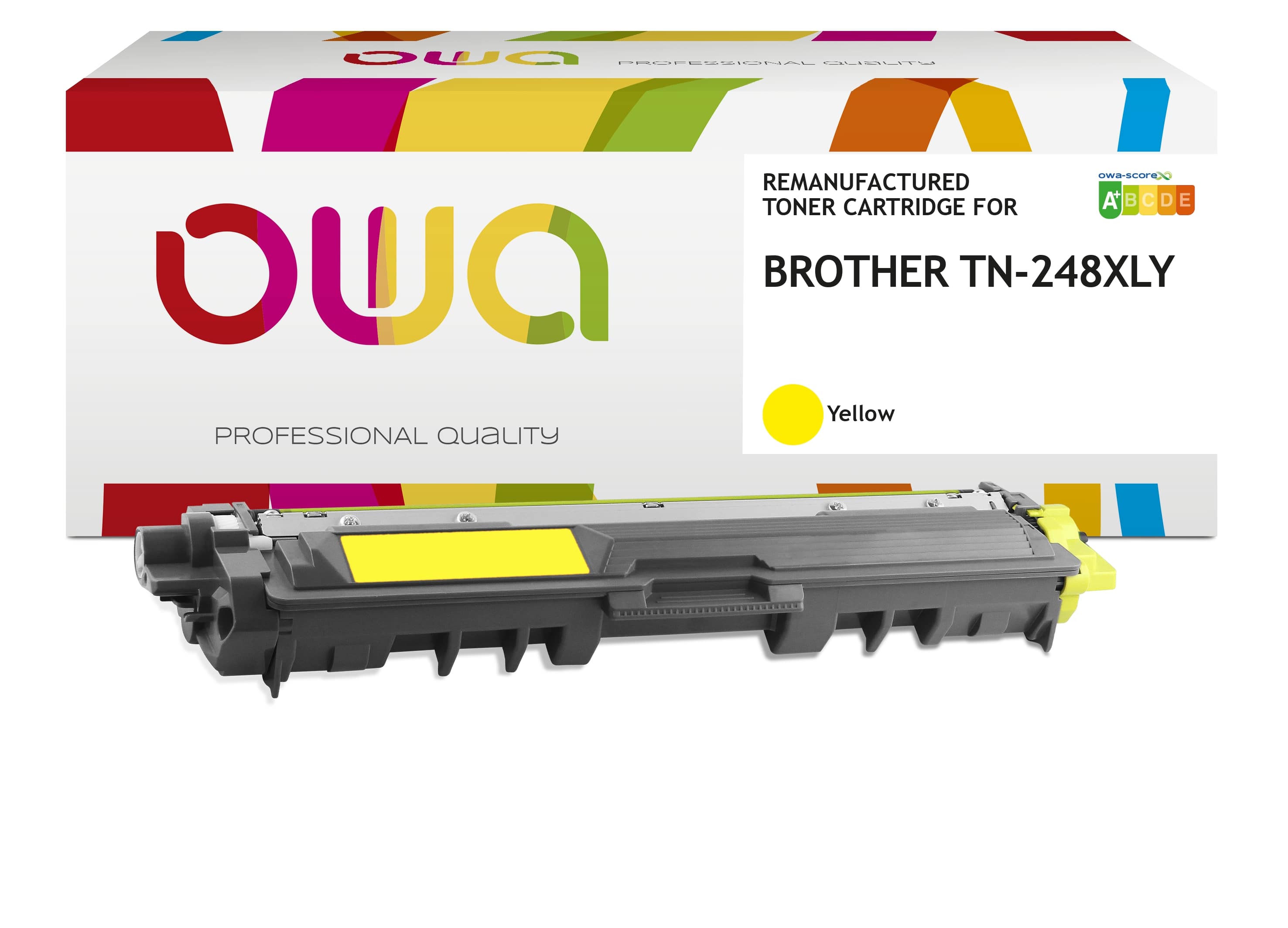 OWA Armor toner kompatibilný s Brother TN-248XL Y, 2300st, žltá/yellow