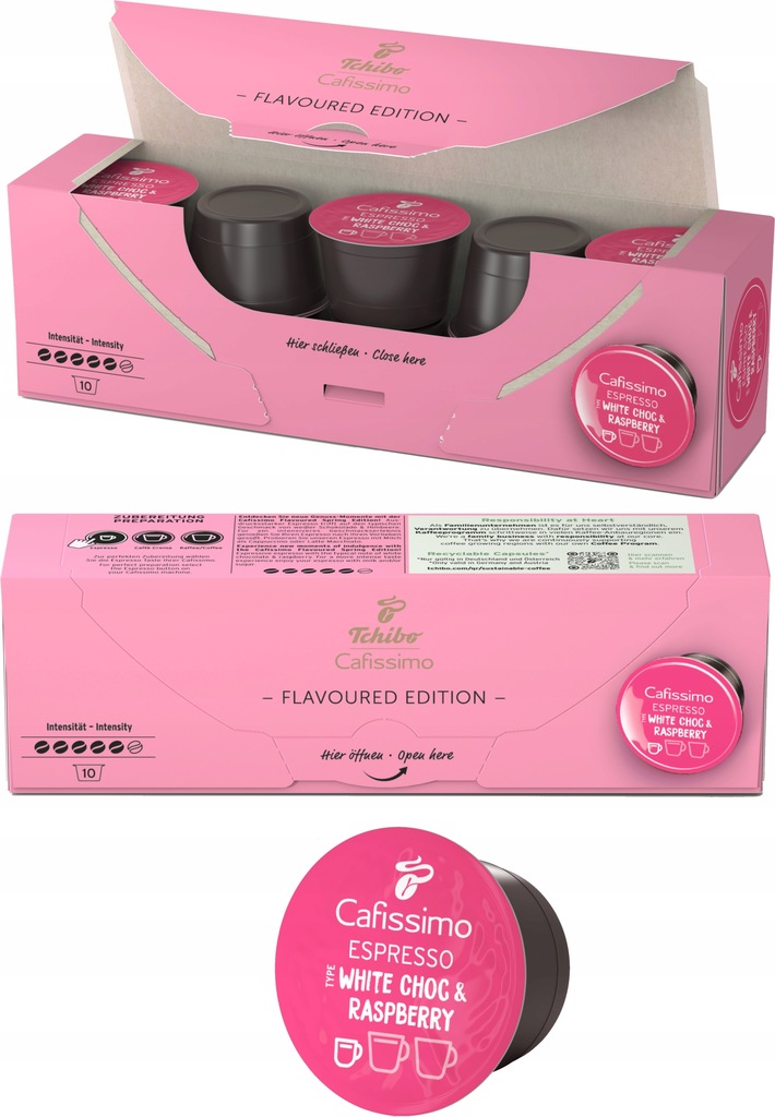 Kapsuly Tchibo Cafissimo White Choc & Raspberry 10 kapsúl
