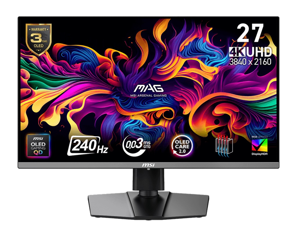 MSI MAG/272UP QD-OLED X24/26,5''/QD-OLED/4K UHD/240Hz/0,03ms/Čierna/3R