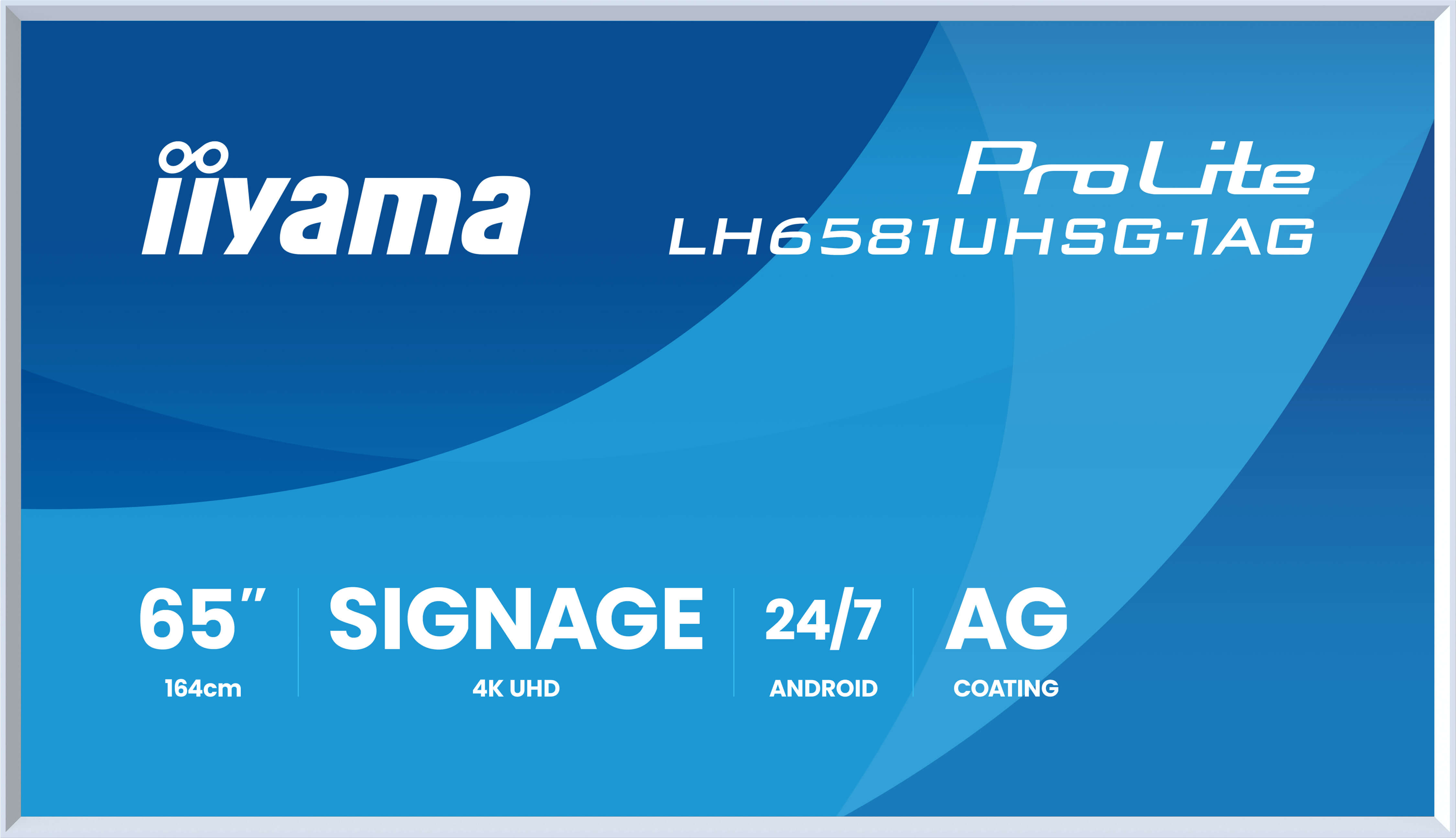 65'' iiyama LH6581UHSG-1AG:VA, 4K UHD,frame