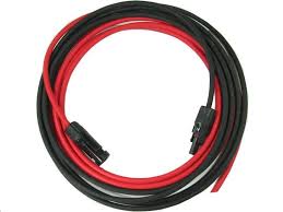 Solárny kábel 4mm2, červený+čierny s konektormi MC4, 2m