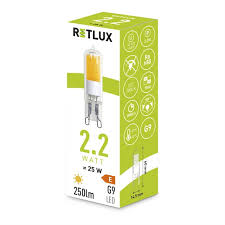 E-shop Žiarovka LED G9 2,2W biela teplá RETLUX RLL 455