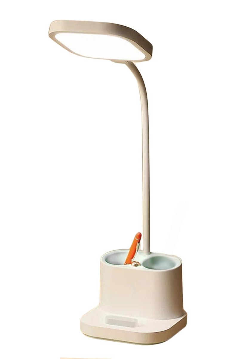 Platinet stolná LED lampa 5W, integrovaná batéria 2400mAh, USB port, biela