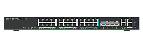 Grandstream GCC6021 all-in-one (10 Gbps VPN router, NGFW, switch 10G SPF+, a IP PBX 50 užívateľov)