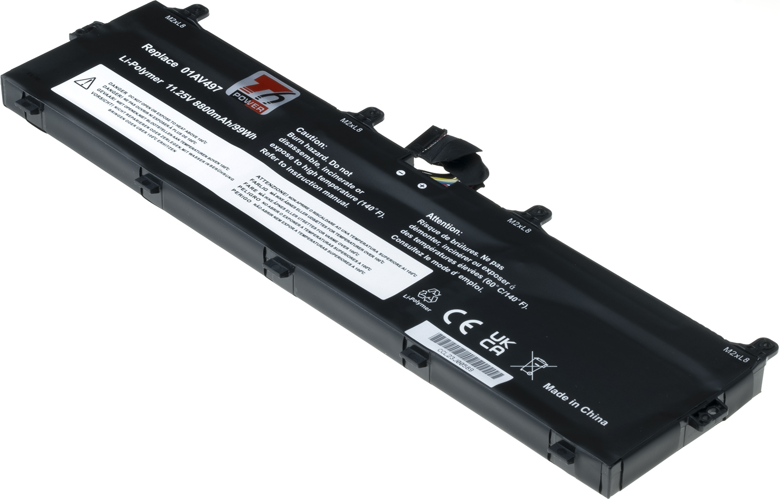 Batéria T6 Power pre Lenovo ThinkPad P72, ThinkPad P73, 8800mAh, 99Wh, 6cell, Li-Pol
