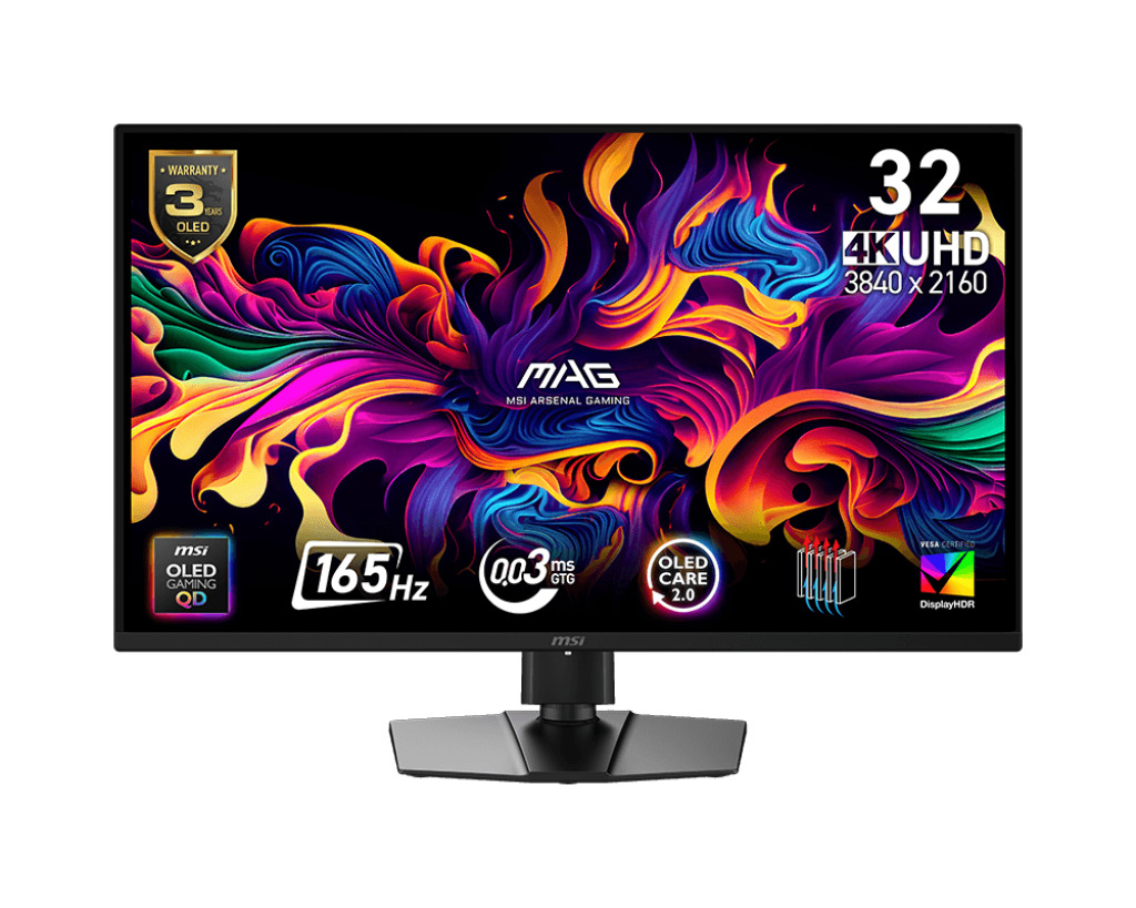 MSI MAG/322UP E16/31,5''/QD-OLED/4K UHD/165Hz/0,03ms/Čierna/3R