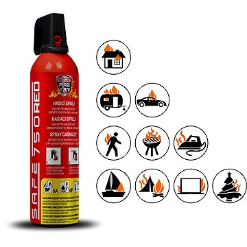 E-shop SAFE HOME Hasiaci sprej Safe 750 Red