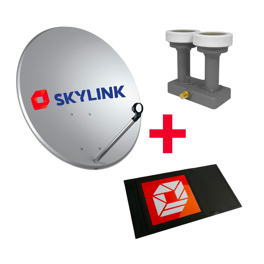 E-shop SET pro montáž SKYLINK - modul NAGRA, parabola 80, LNB monoblok SINGLE 8595689802721