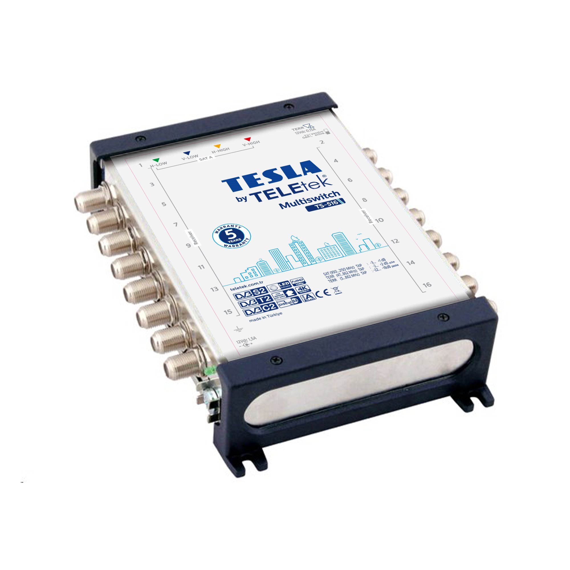 TESLA by TeleTek multipřepínač 5/16