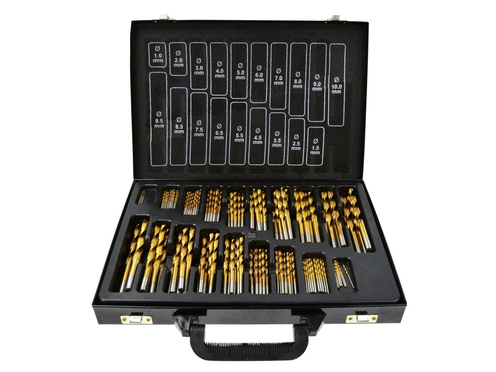 E-shop Sada titanových vrtáků HSS do kovu 170ks 1.0 - 10mm KELTIN