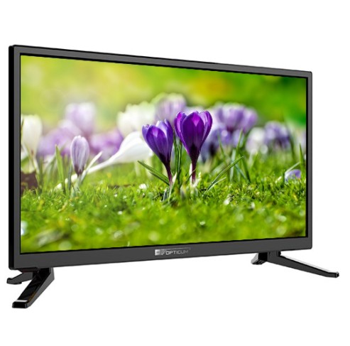 E-shop LED TV 24" OPTICUM LE-24Z1S TRAVEL, Triple Tuner T/T2/C/S2, H.265 CI+, 12/24V