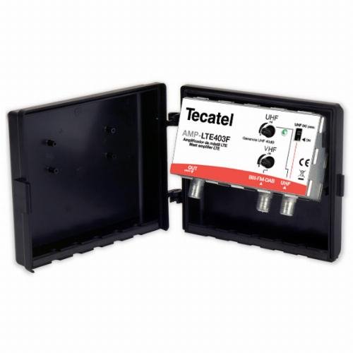 E-shop TECATEL širokopásmový VHF/UHF zosilňovač 40dB LTE403L 5G, vonkajšie