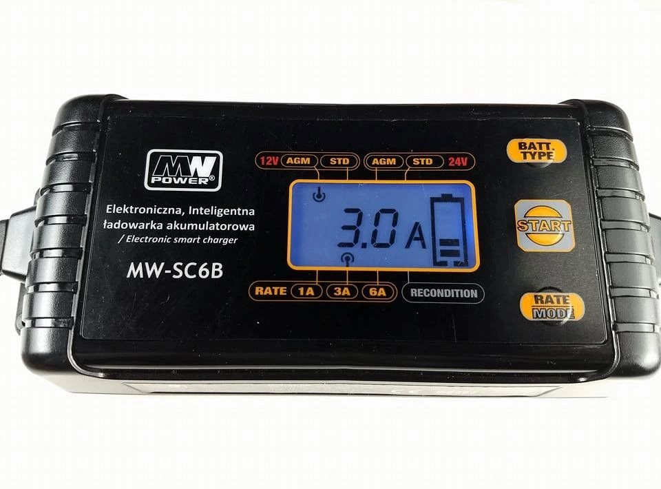 E-shop Nabíjačka olovených a gélových batérií MW POWER MW-SC6B 12V/24V/6A