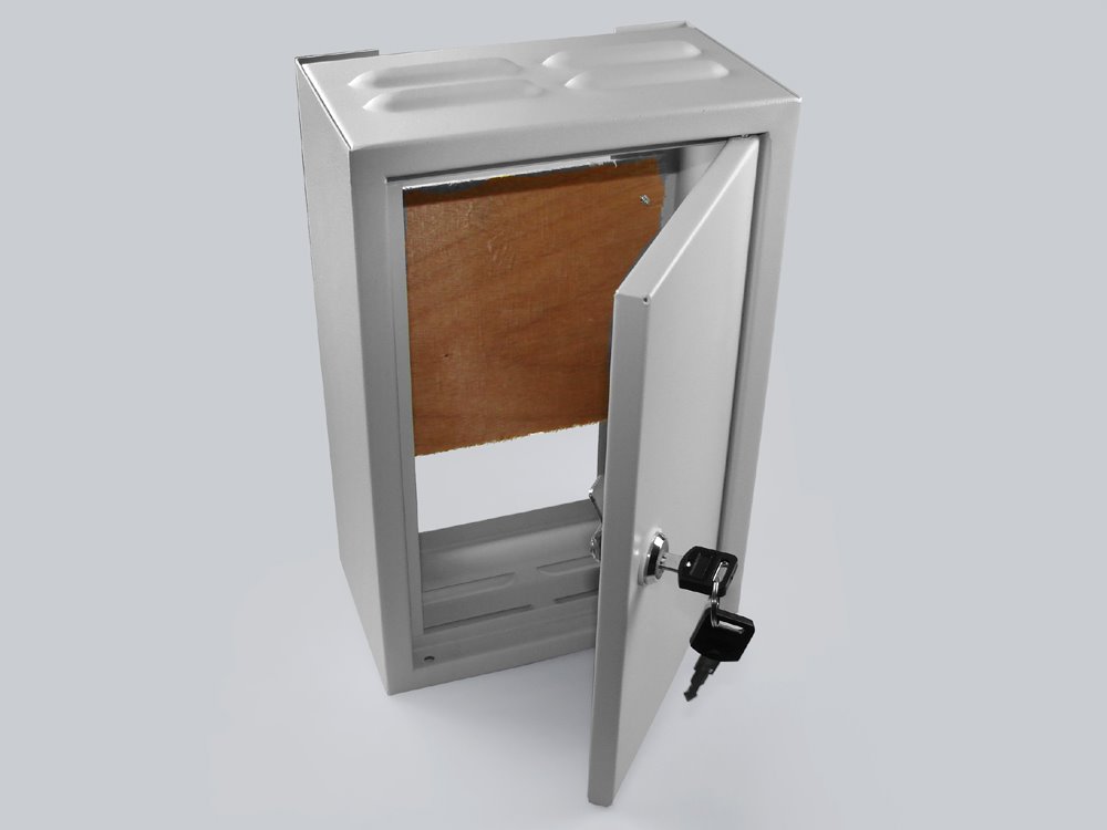 E-shop SAPRO Kovový rozvádzač montážna skriňa TPR-2 200x300x120mm, RAL7035 sivá