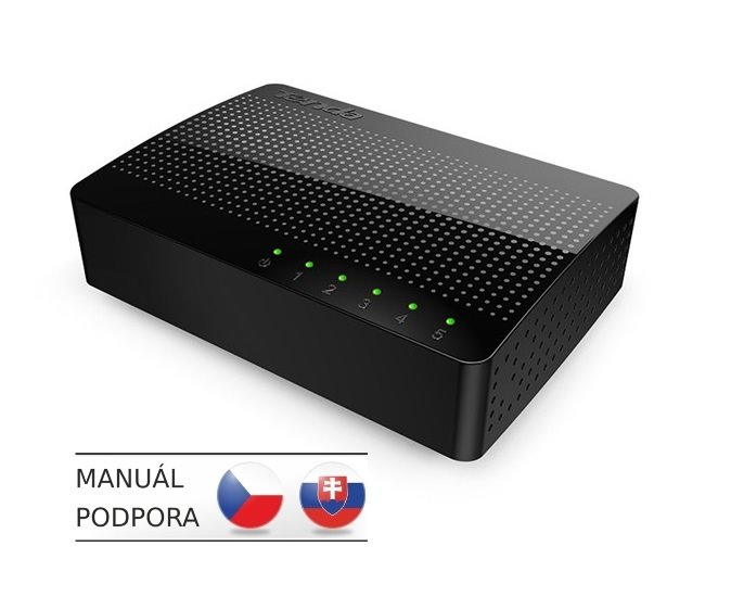 E-shop Tenda SG105-5x Gigabit Desktop Ethernet Switch, 10/100/1000Mbps