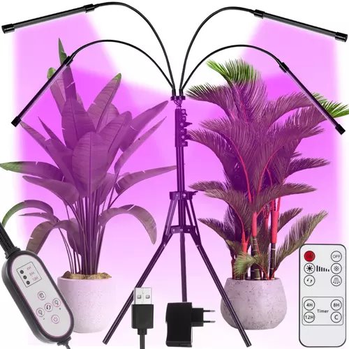 E-shop Lampa pre rast rastlín Gardlov 19388, 4 ramená