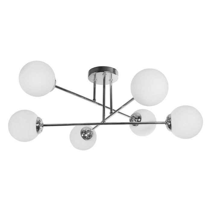 E-shop ORNO Stropné závesné svietidlo AD-LD-6439GGE27SM LEIA 6P E27, max. 6x60W, chróm