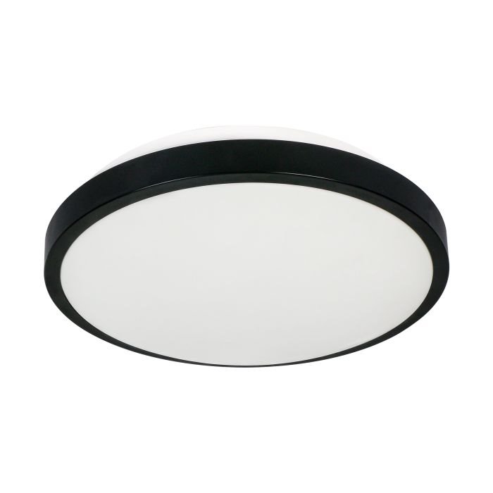 E-shop Stropné svietidlo ORNO SELENE CL/2XE27-10MV/B, 2xE27 senzor pohybu, max. 2x60W IP54, priemer 30,5 cm, čierna CL/2XE27-10MV/B